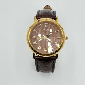 Vintage Fossil Prism Dial Women's Watch Genuine Calfskin PC-9586 New Battery